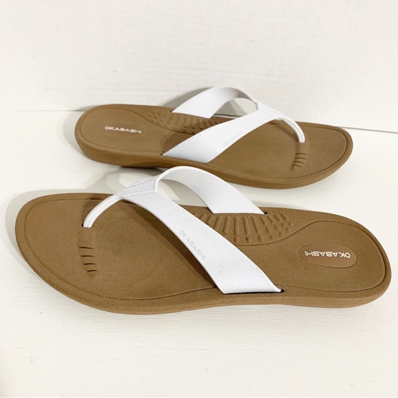 Okabashi Breeze Flip Flop Thong Sandal Contoured Footbed Arch Support Waterproof - Picture 3 of 11
